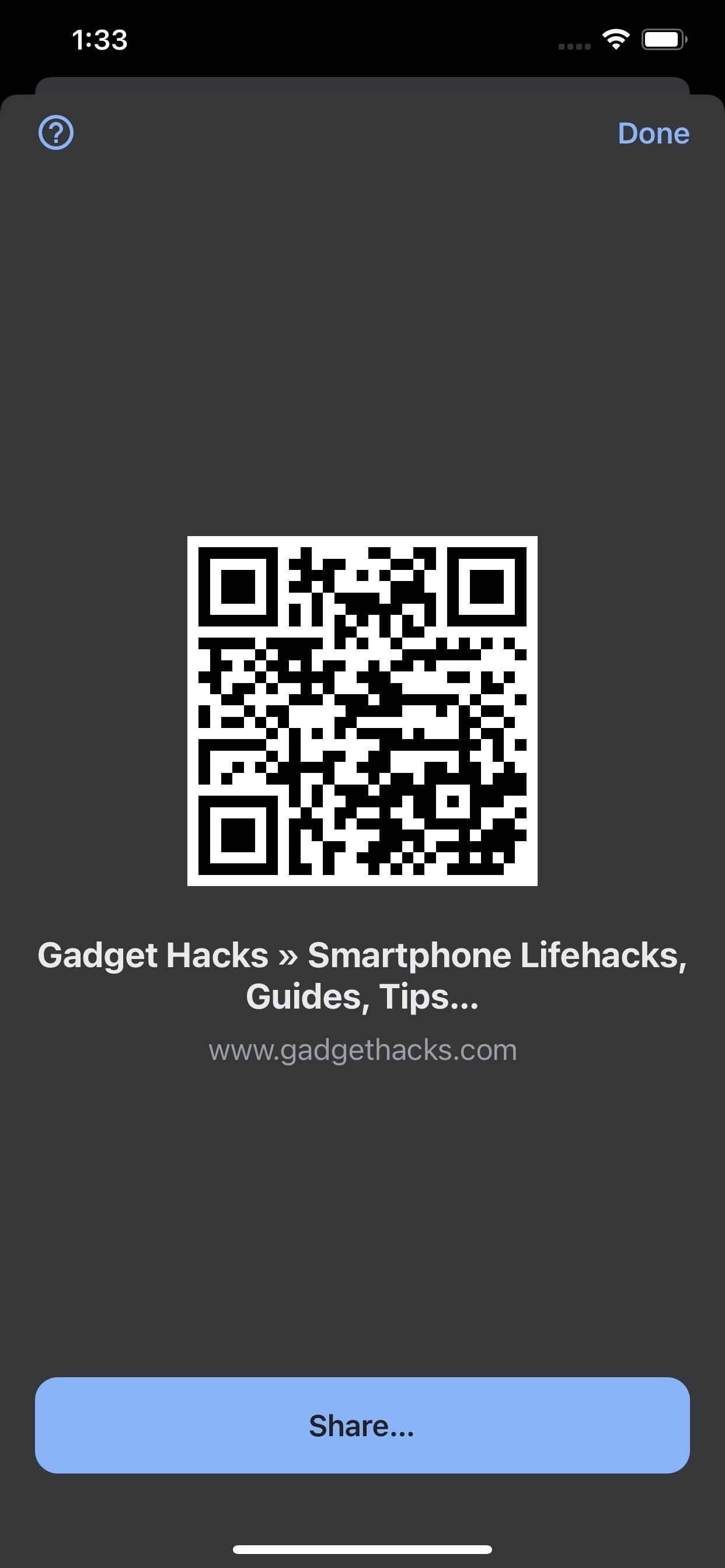 How to Quickly Generate a QR Code for Any Webpage with Google Chrome «  Gadget Hacks
